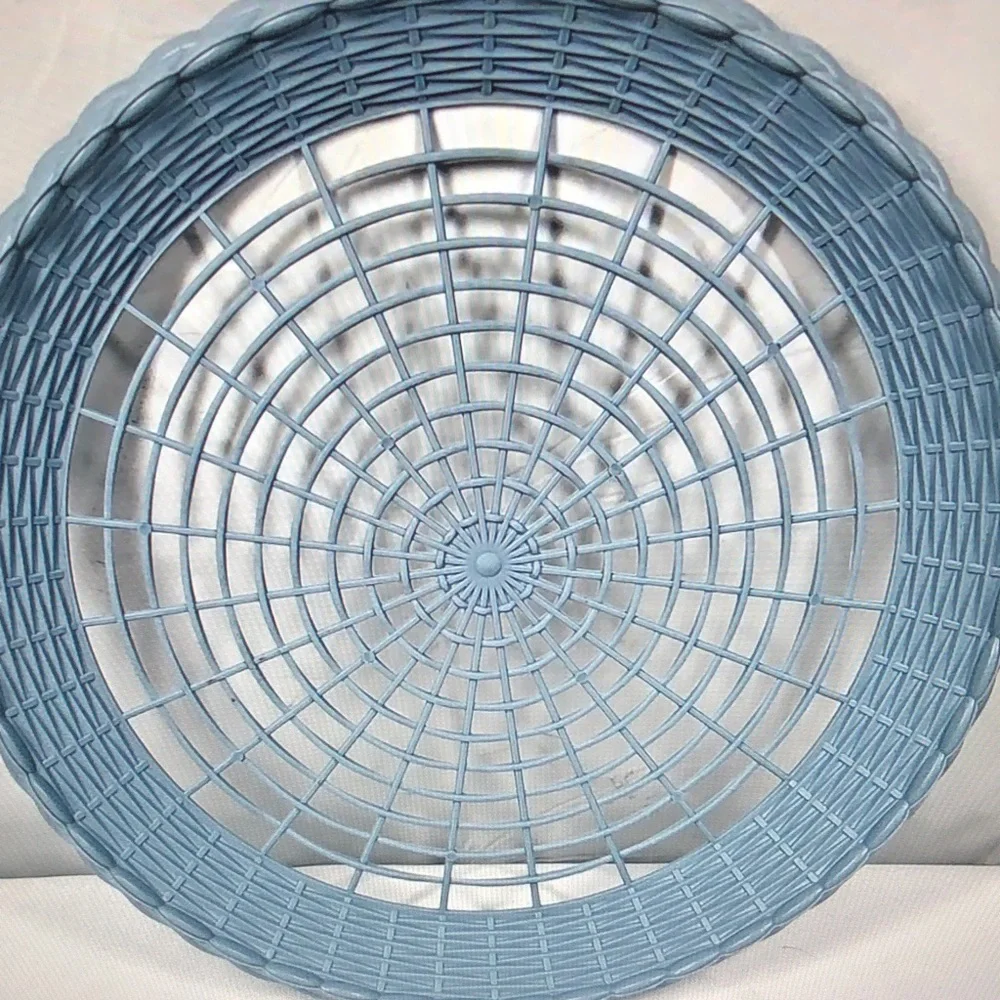 Sky Blue Woven Decorative Tray - Home Accents
